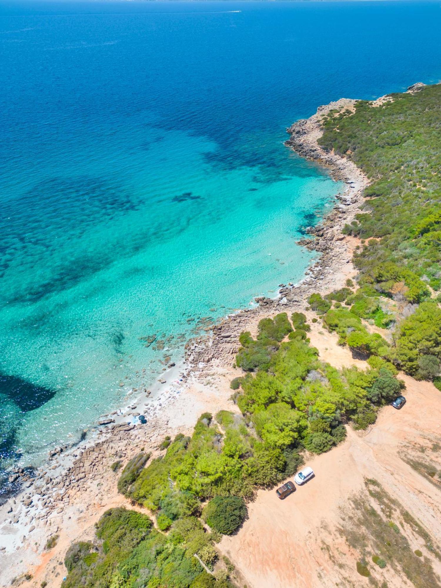 Rustico Porto Pino 30 Mt Dalla Spiaggia Екстер'єр фото
