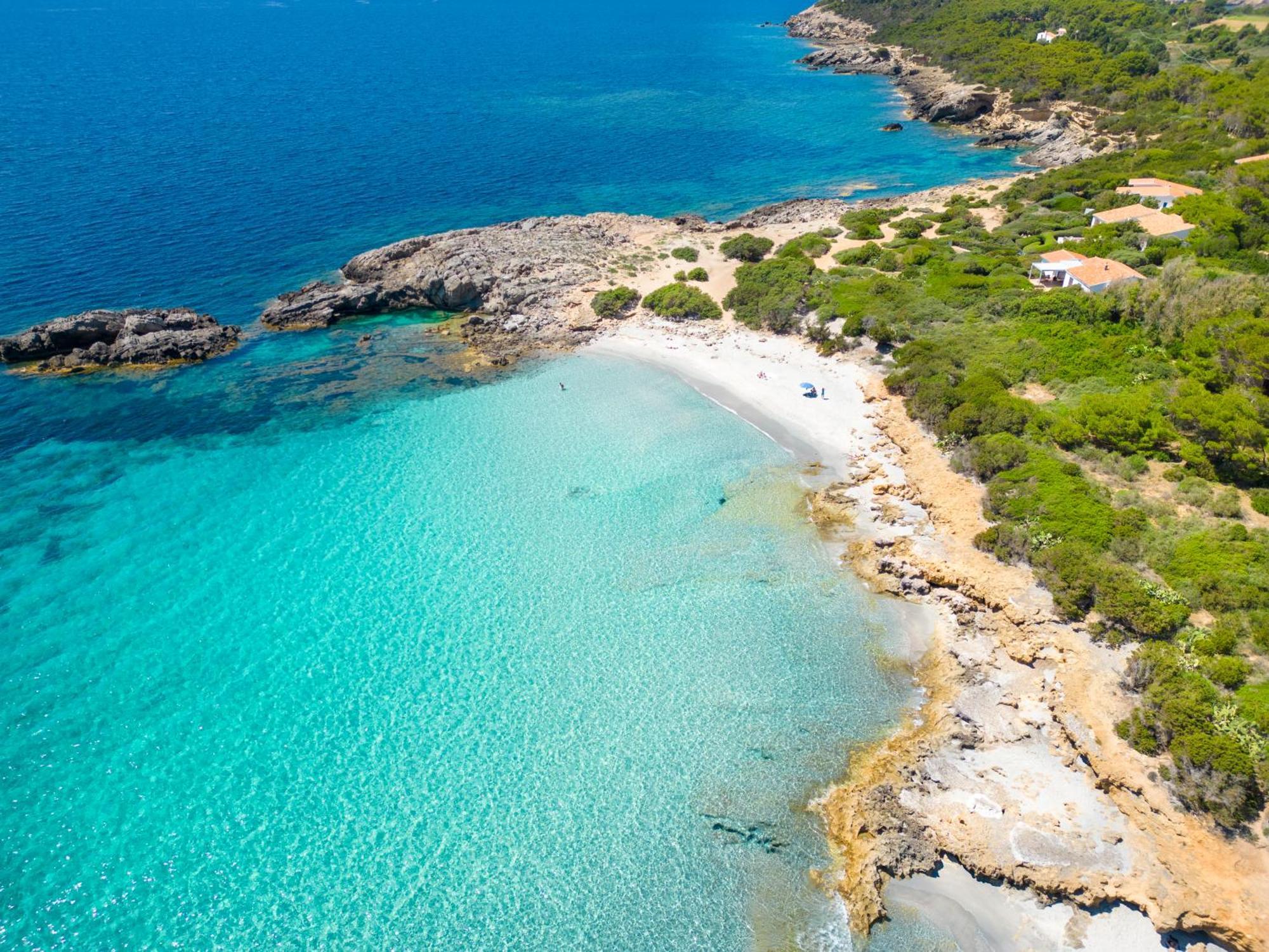 Rustico Porto Pino 30 Mt Dalla Spiaggia Екстер'єр фото